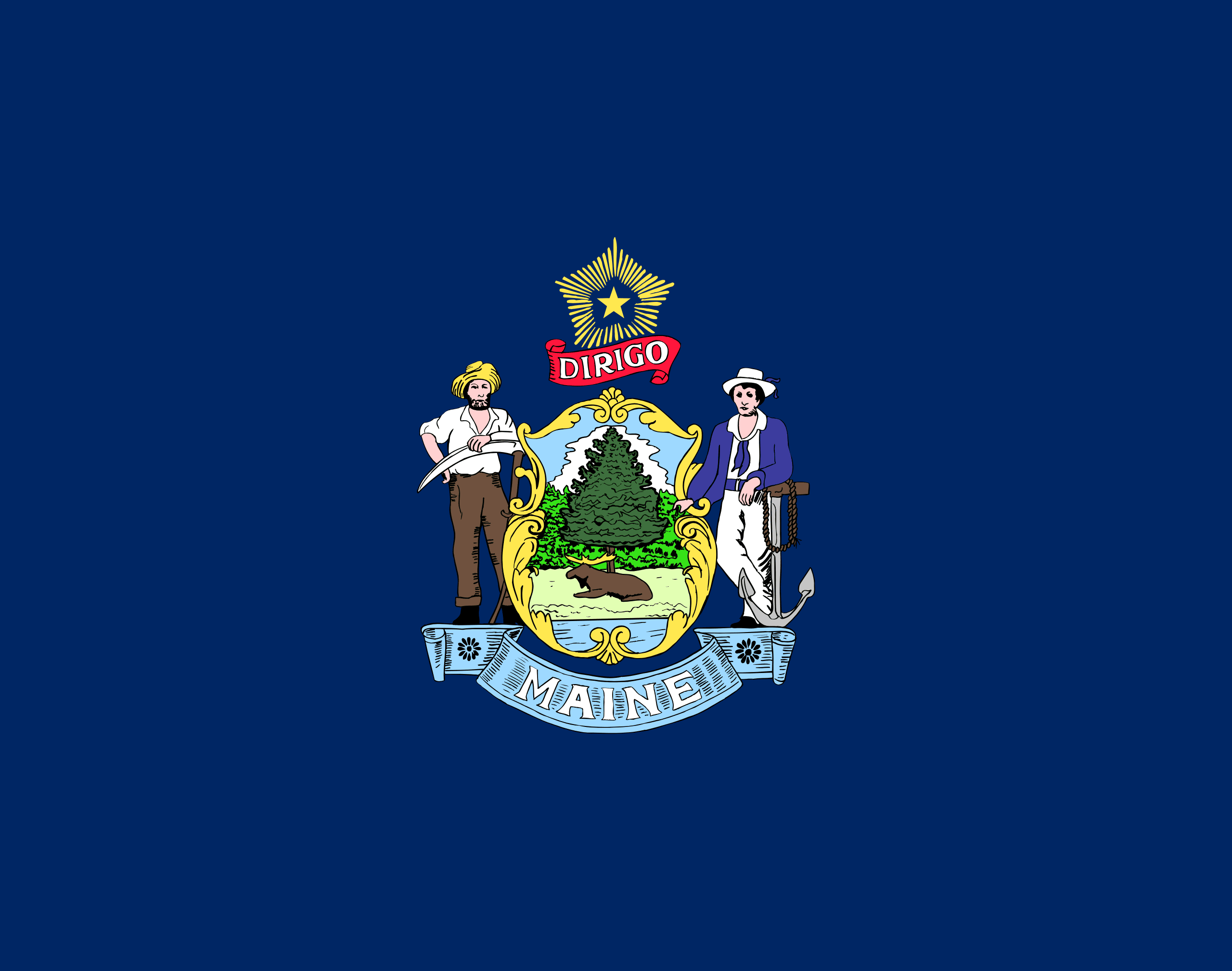ME state flag